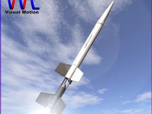 nasa aerobee 100 rocket 3D Model