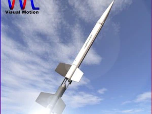 razzo aerobee 100 della nasa Modello 3D