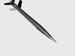 nasa aerobee 100 rocket 3D Model