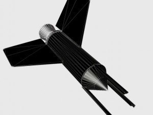 nasa aerobee 100 rocket Modèle 3D
