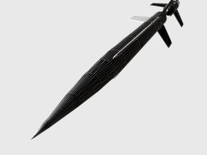 nasa aerobee 100 rocket 3D Model