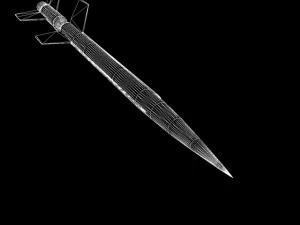 nasa aerobee 100 rocket 3D Model