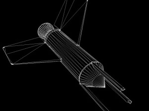 nasa aerobee 100 rocket 3D Model