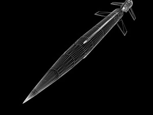 nasa aerobee 100 rocket 3D Model