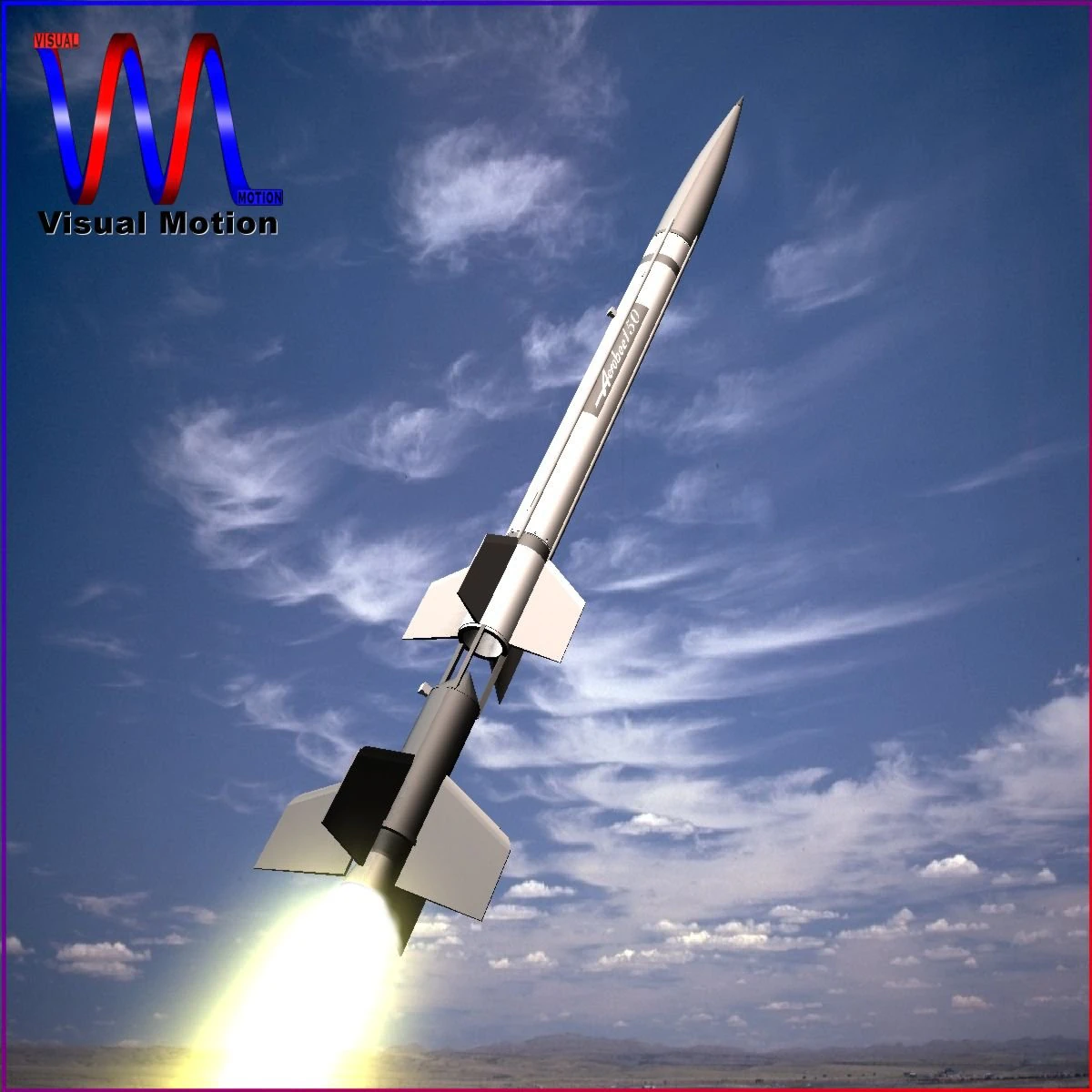 nasa aerobee 150 rocket 3D Model .c4d .max .obj .3ds .fbx .stl .blend