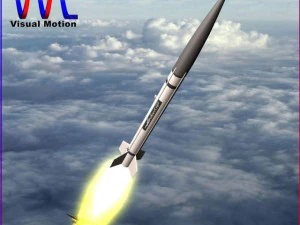 nasa aerobee 150 rocket 3D Model