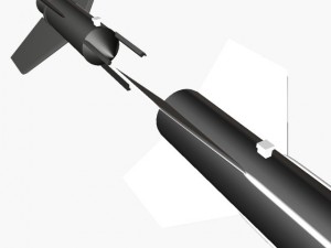 nasa aerobee 150 rocket Modelo 3D