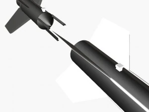 nasa aerobee 150 rocket 3D Model