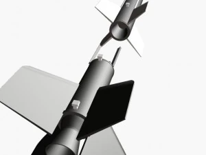 nasa aerobee 150 rocket 3D Model