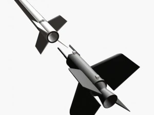 nasa aerobee 150 rocket 3D Model
