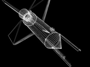 nasa aerobee 150 rocket 3D Model