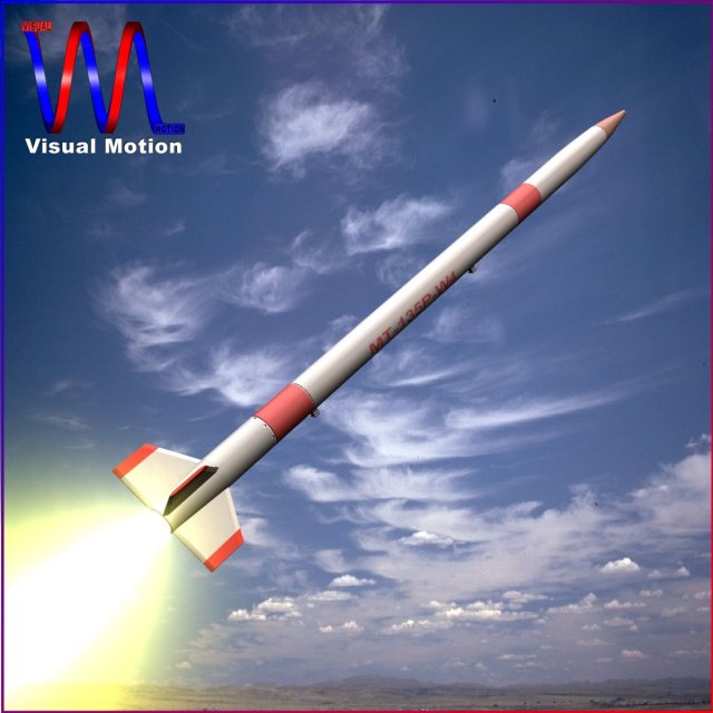 japanese mt135 rocket 3Dモデル .c4d .max .obj .3ds .fbx .stl .blend 