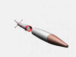 japanese mt135 rocket 3Dモデル
