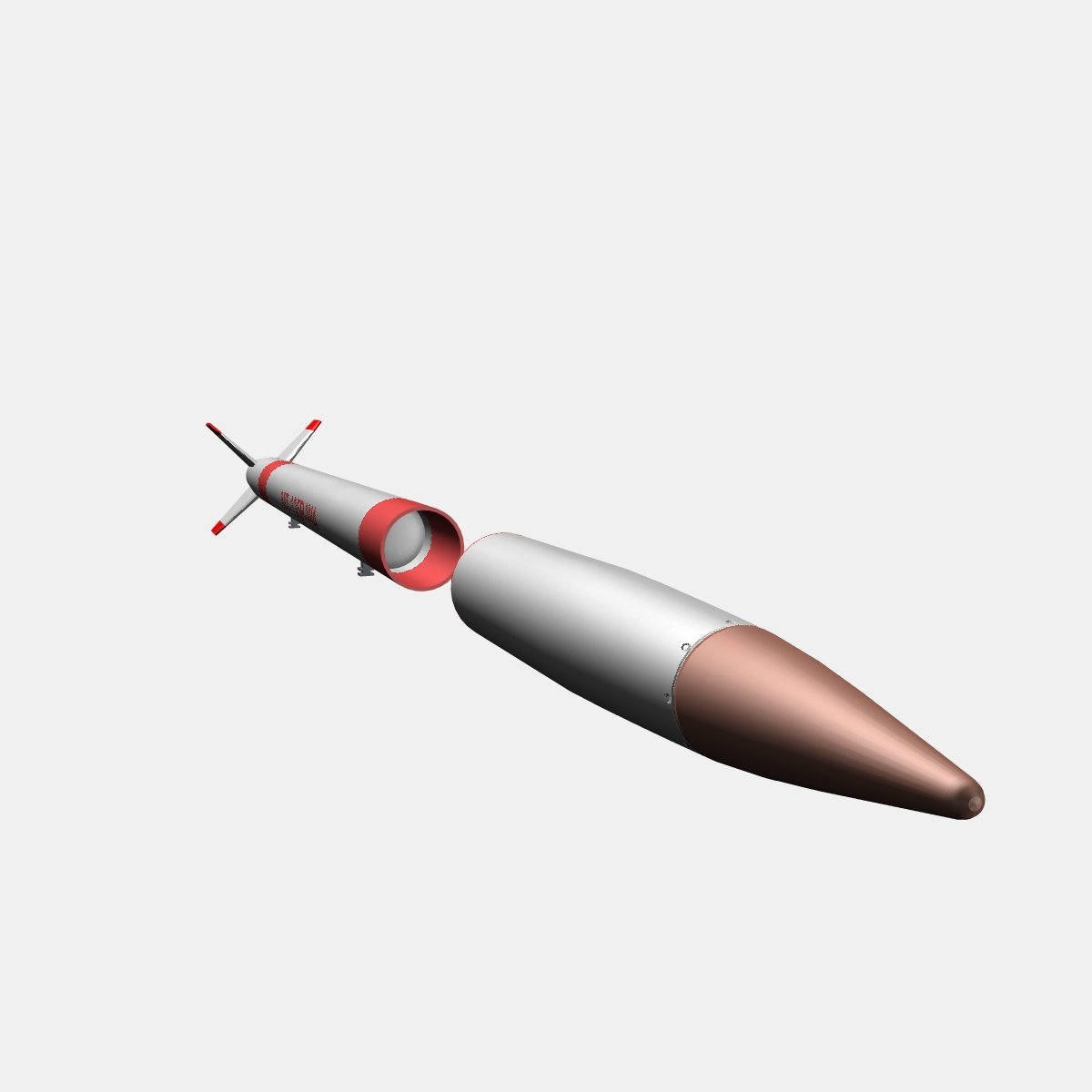 Rust rocket 3d model фото 20