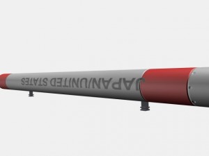 japanese mt135 rocket 3Dモデル