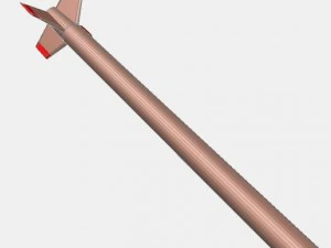 японская ракета МТ135 3D Модель