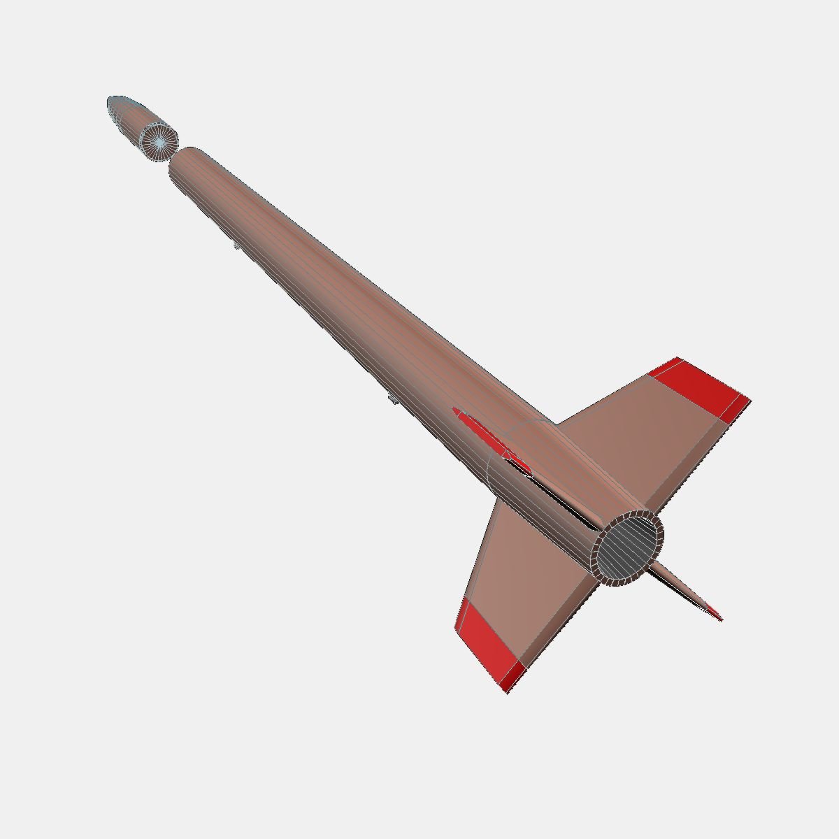 Rust rocket 3d model фото 74
