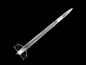 японская ракета МТ135 3D Модель