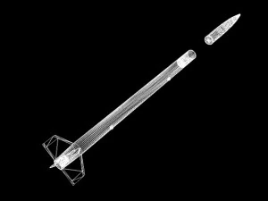 японская ракета МТ135 3D Модель