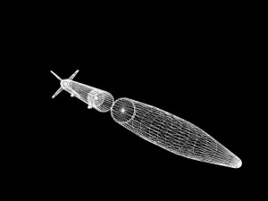 японская ракета МТ135 3D Модель