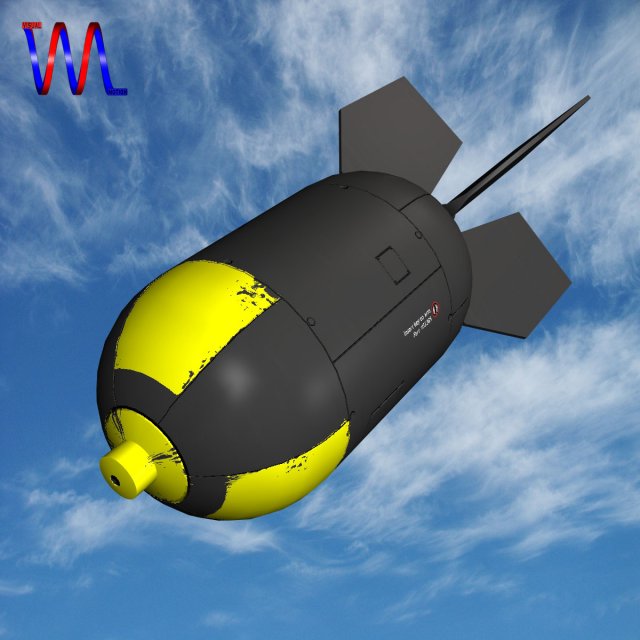 bomb nuke scheme 3D Model .c4d .max .obj .3ds .fbx .stl .blend 