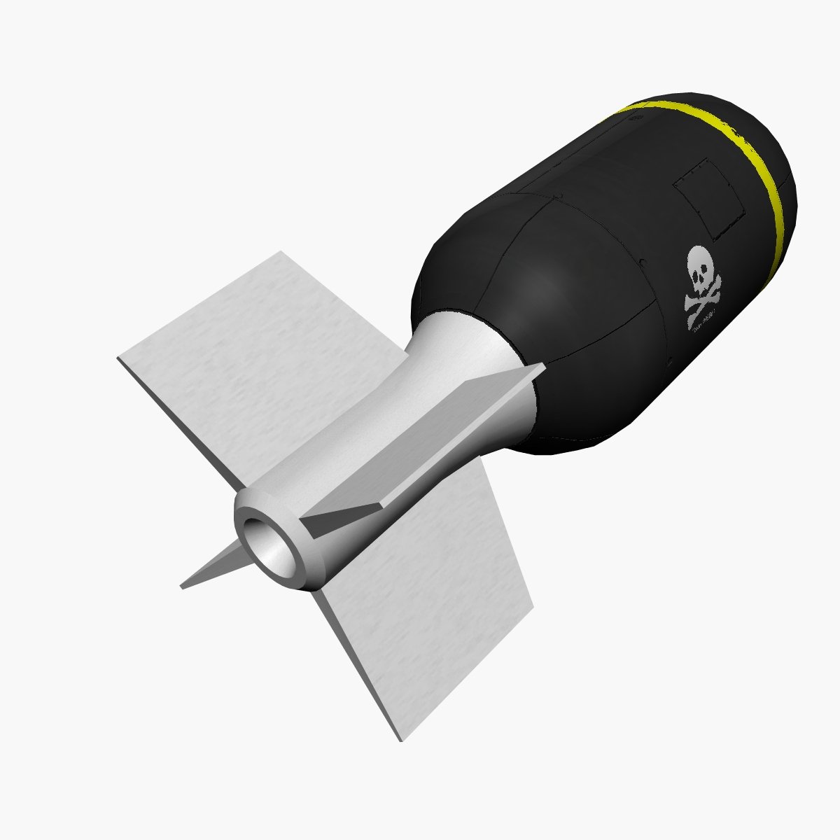 Bomb Jolly Roger Scheme 3d Model In Projectiles 3dexport