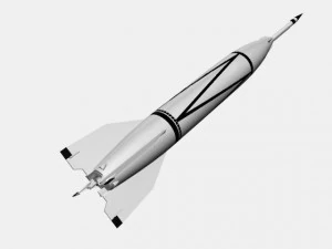 bumper wac rocket 3D Model