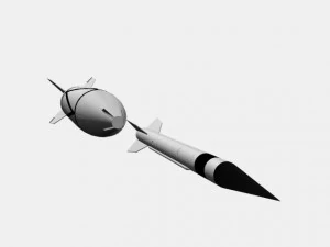 bumper wac rocket 3D Model