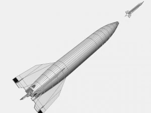 bumper wac rocket 3D Model