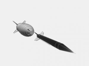 bumper wac rocket 3D Model