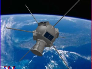 авангард і супутник 3D Модель