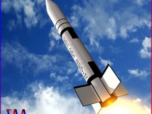 misil condori Modelo 3D