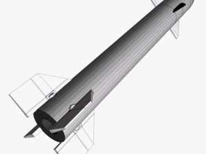 alababil rocket 3D Model