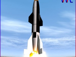 hermes a1 missile Modèle 3D