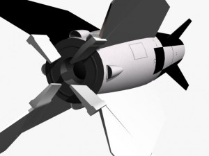 hermes a1 missile Modèle 3D