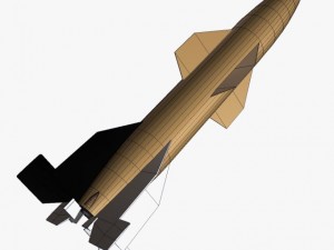 hermes a1 missile Modèle 3D