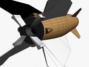 hermes a1 missile Modèle 3D