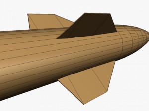 hermes a1 missile Modèle 3D