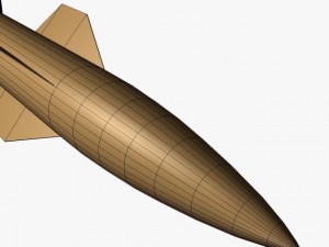 hermes a1 missile Modèle 3D