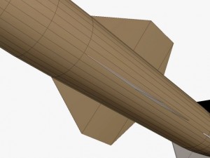 hermes a1 missile Modèle 3D
