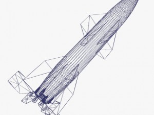 hermes a1 missile Modèle 3D