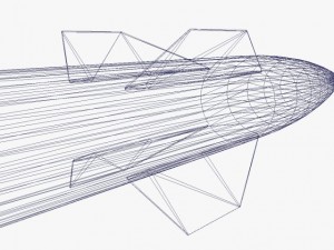 hermes a1 missile Modèle 3D