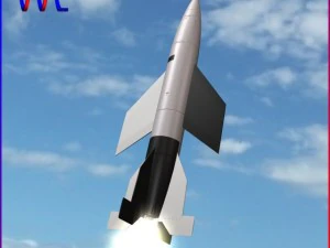 v2 a4b missile 3D Model