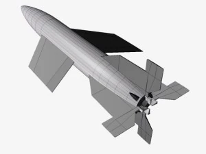 v2 a4b missile 3D Model