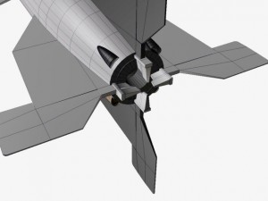 v2 a4b missile 3D Модель
