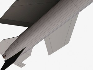 v2 a4b missile 3D Модель