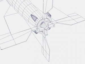 v2 a4b missile 3D Model