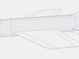 v2 a4b missile 3D Модель