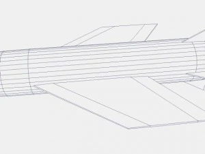v2 a4b missile 3D Model