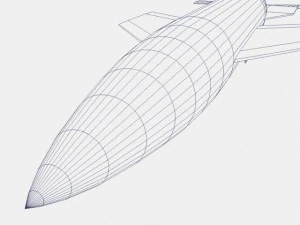 v2 a4b missile 3D Model